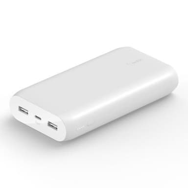20,000 mAh Power Bank, White