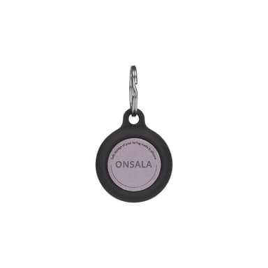 ONSALA Airtag Hållare Silikon Svart med Nyckelring