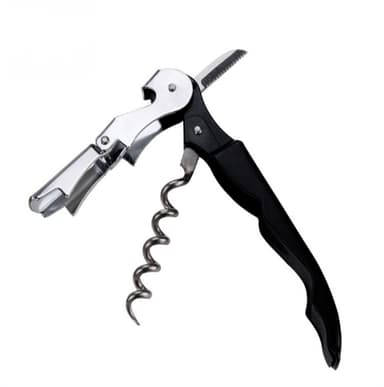 Seahorse Knife Vin Flasköppnare Rostfritt Stål Svart