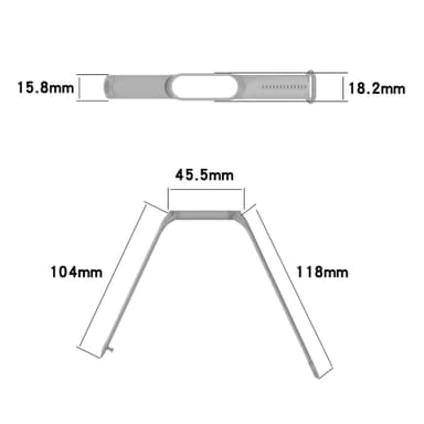 Klockband Svart Xiaomi Mi Band 3/Band 4/Band 5/Band 5 NFC/Band 6/Band