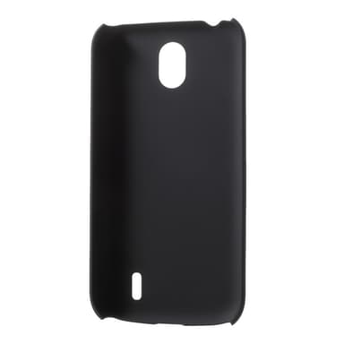 Nokia 1 Rubberized Hård Plast Skal - Svart