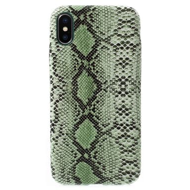 IPhone X skal Ormskinnsmönster - Grön