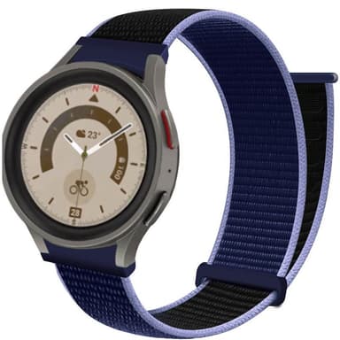 Nylon Armband No-Gap Samsung Galaxy Watch 5 Pro (45mm) - Midnight Blue
