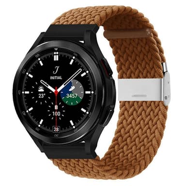 Flätat Elastiskt Armband Samsung Galaxy Watch 4 Classic (46mm) - Brun