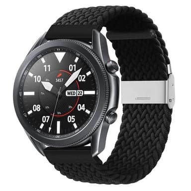 Flätat Elastiskt Armband Samsung Galaxy Watch 3 (45mm) - Svart