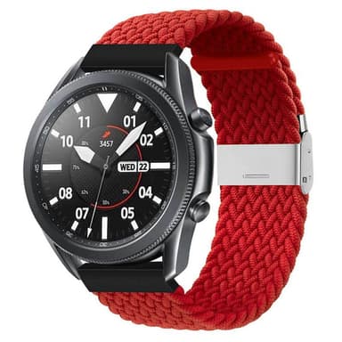 Flätat Elastiskt Armband Samsung Galaxy Watch 3 (41mm) - Mörkröd