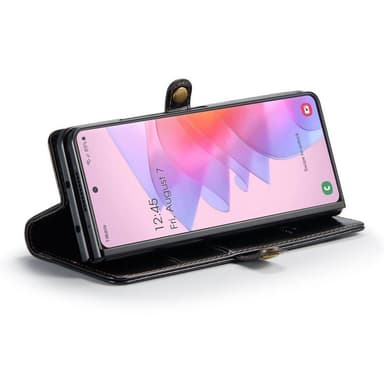 Mobilplånbok 3-kort äkta läder Samsung Galaxy Z Fold 4 - Svart