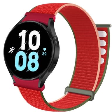 Nylon Armband No-Gap Samsung Galaxy Watch 5 (44mm) - Strawberry