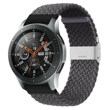 Flätat Elastiskt Armband Samsung Galaxy Watch 46mm - Skygrey