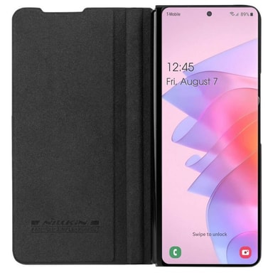 Nillkin Qin FlipCover Samsung Galaxy Z Fold 4 Svart Elgiganten