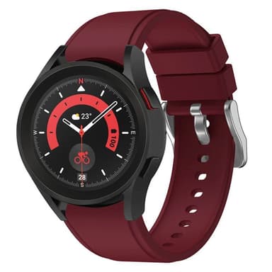 Silikon Armband No-Gap Samsung Galaxy Watch 5 Pro (45mm) - Vinröd