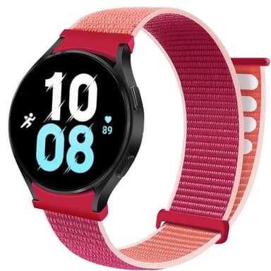 Nylon Armband No-Gap Samsung Galaxy Watch 5 (44mm) - Pomegranate