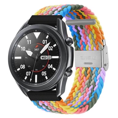 Armband Samsung Galaxy Watch 3 41mm Flätat Elastiskt Armband Samsung Galaxy Watch 3 (41mm) - Light rainbo