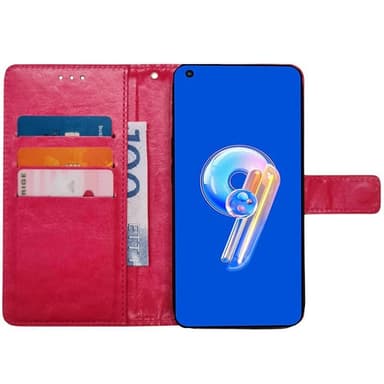 Mobilplånbok 3-kort Asus Zenfone 9 - Rosa