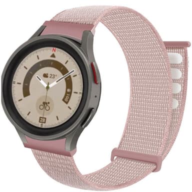 Nylon Armband No-Gap Samsung Galaxy Watch 5 Pro (45mm) - Pink Sand