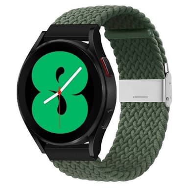 Flätat Elastiskt Armband Samsung Galaxy Watch 4 (44mm) - Army