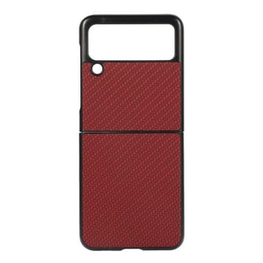 Kolfiber skal Samsung Galaxy Z Flip 4 - Röd