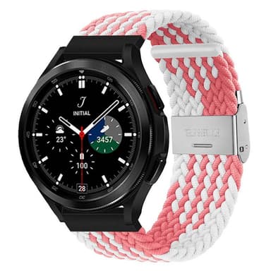 Flätat Elastiskt Armband Samsung Galaxy Watch 4 Classic (46mm) - Rosa