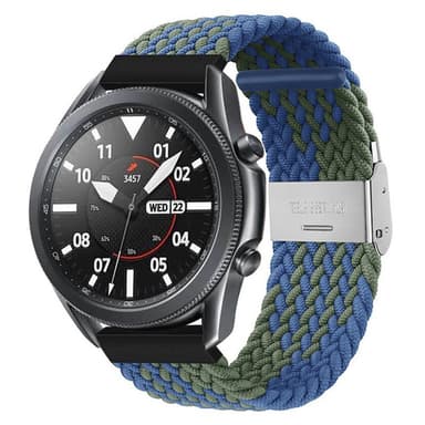 Flätat Elastiskt Armband Samsung Galaxy Watch 3 (41mm) - Blågrön