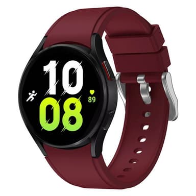 Silikon Armband No-Gap Samsung Galaxy Watch 5 (44mm) - Vinröd