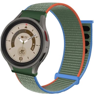 Nylon Armband No-Gap Samsung Galaxy Watch 5 Pro (45mm) - Olive