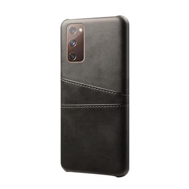 SKALO Samsung S20 FE PU-Läder Korthållare Skal - Svart