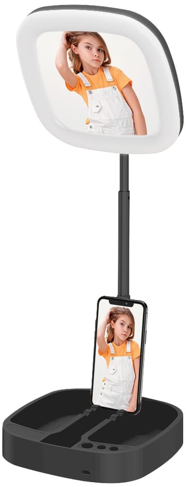Picture Me Light telefonhållare med spegel