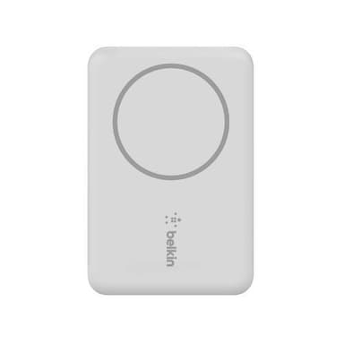 Belkin BPD002BTWH, 2500 mAh, Trådlös laddning, 5 W, Vit