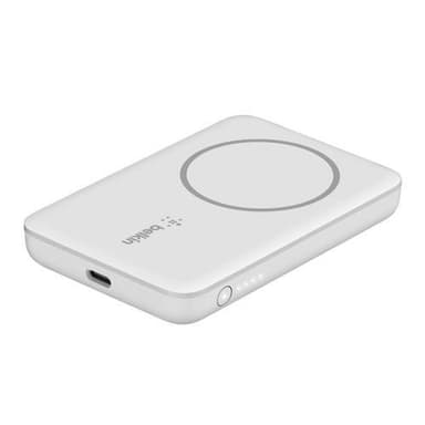 Belkin BPD002BTWH, 2500 mAh, Trådlös laddning, 5 W, Vit