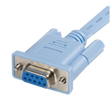 StarTech.com RJ45 till DB9 Cisco konsolhanteringsrouterkabel, 1,8 m -