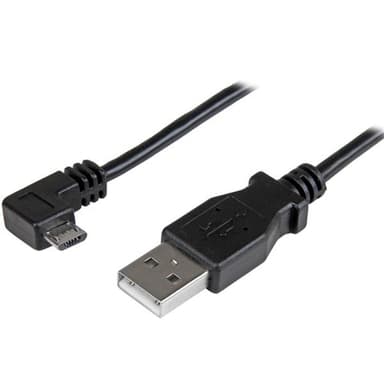 StarTech.com Micro USB-kabel för laddning och synkning M/M - Högervink