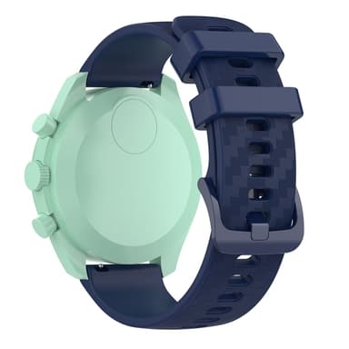 Klockarmband 20 mm Omega/Huawei/Samsung Galaxy Watch silikon Mörkblå