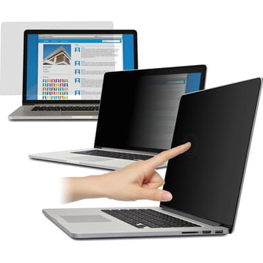 V7 PS156W9, 39,6 cm (15.6""), 16:9, Netbook, Privatfilter för ramlösa d