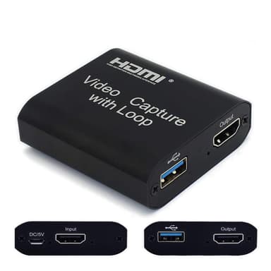 Capture card videoinspelare med loop out 1080p