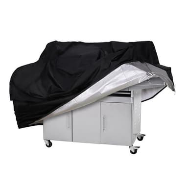 Överdrag för grill Svart 148x61x122 cm