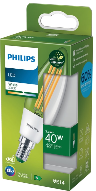 Philips LED-lampa 2.3W E14