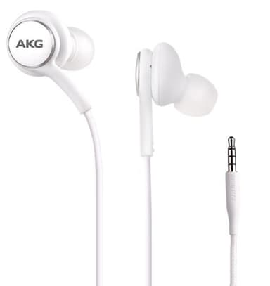AKG Hörlurar med mikrofon, In-Ear till Samsung, Vit, Bulk (EO-IG955)
