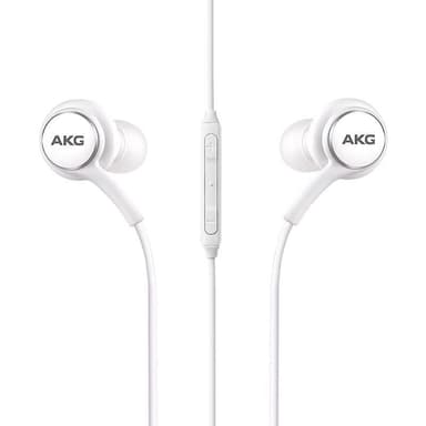 AKG Hörlurar med mikrofon, In-Ear till Samsung, Vit, Bulk (EO-IG955)