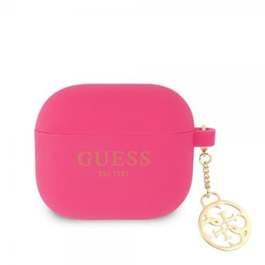 Guess AirPods 3 Skal Classic Logo 4G Charm Grå
