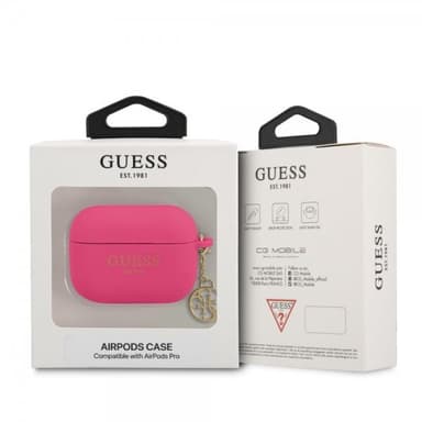 Guess AirPods Pro Skal Classic Logo 4G Charm Grå