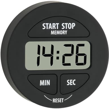TFA Dostmann 38.2022.01 Timer Svart digital