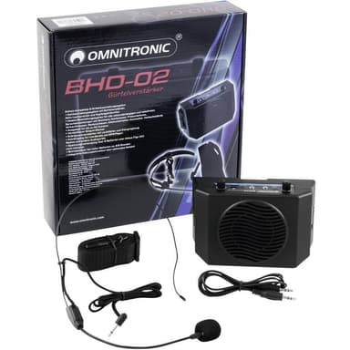Omnitronic BHD-02 Mobil PA-högtalare 5 cm 2 tum batteri