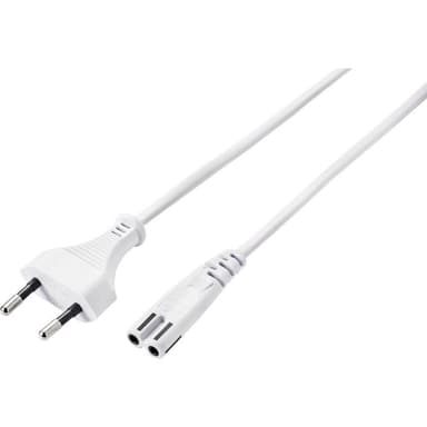 Basetech BT-2336883 Ström Strömsladd Vit 5.00 m