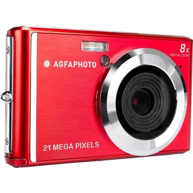 AgfaPhoto DC5200 Digitalkamera 21 Megapixel Röd, Silver