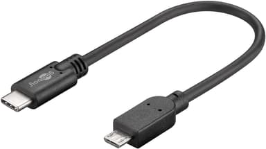 Goobay USB 2.0 kabel USB-C™ till Micro-B, svart
