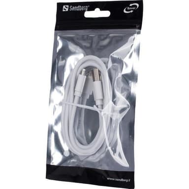 Sandberg USB-A to MicroUSB SAVER, White (1m)
