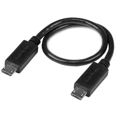 StarTech.com USB OTG-kabel - Micro USB till Micro USB - M/M - 20 cm, 0