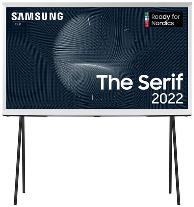 Samsung 55 The Serif 4K QLED TV (2022, Cloud White) Elgiganten