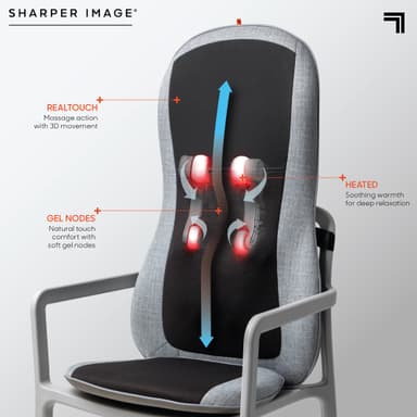 Sharper Image SmartSense Realtouch stolsdyna med värme P000288