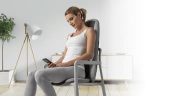 Sharper Image SmartSense Realtouch stolsdyna med värme P000288